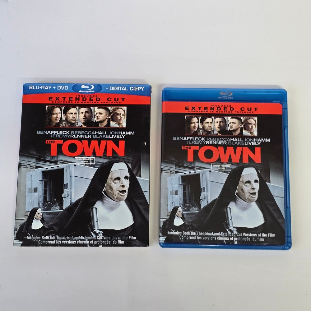 The Town Blu-ray DVD Combo Extended Cut Ben Affleck Crime Thriller Gritty Heist